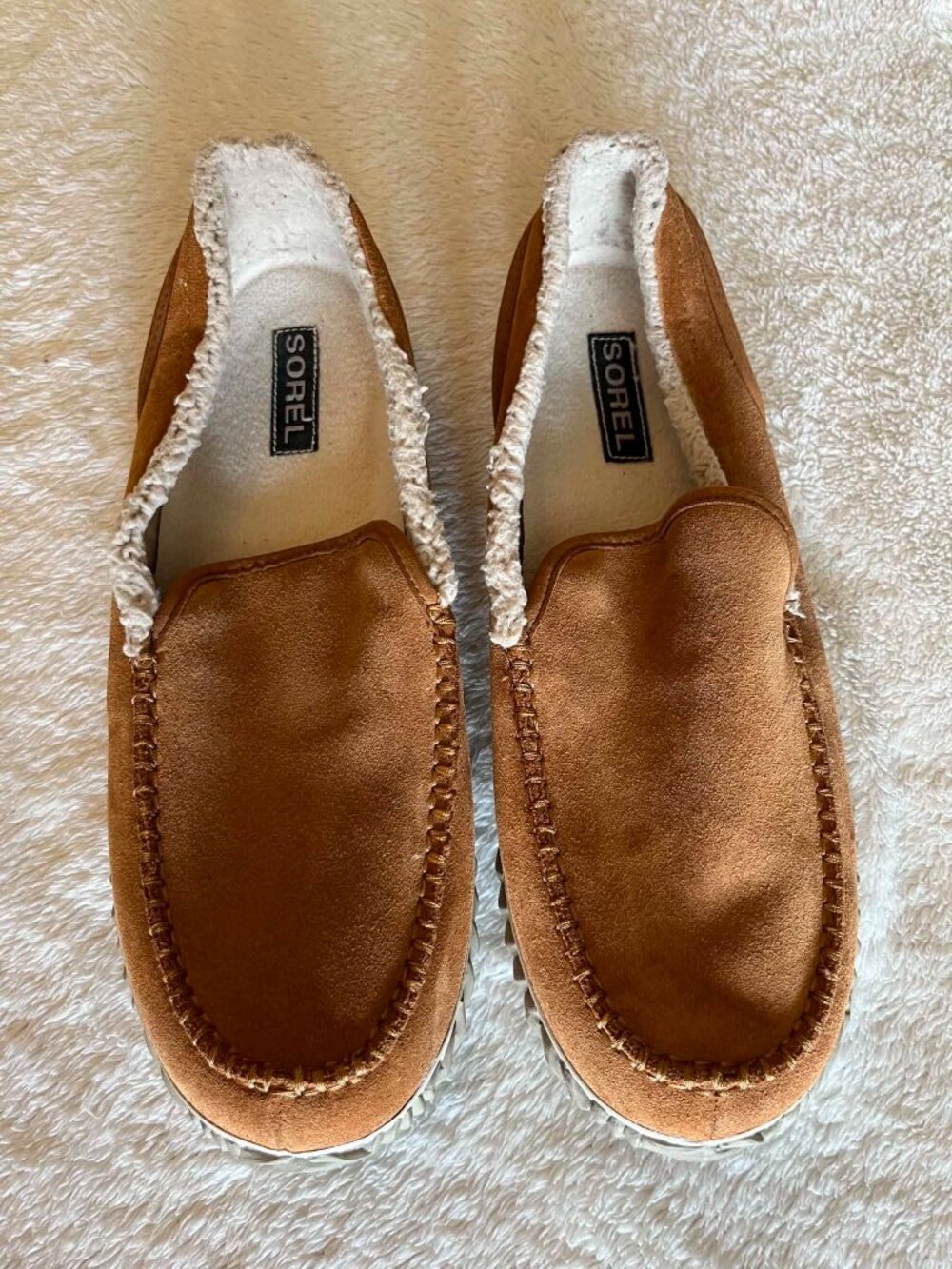 Sorel Men's Dude Moc Slippers Suede Upper size 11.5